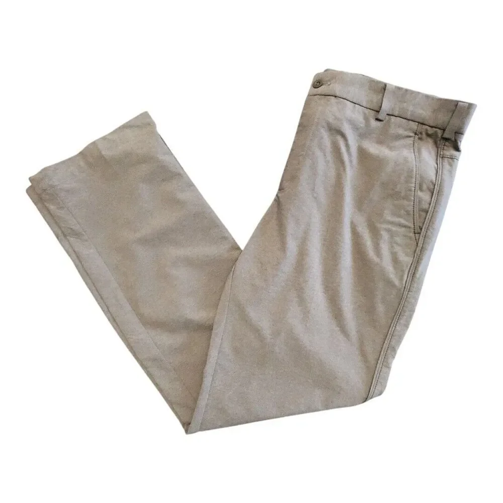 NWOT Nike Golf Pants Dri-Fit Mens 34‎ X 32 Brown Nylon Polyester Spandex Swoosh